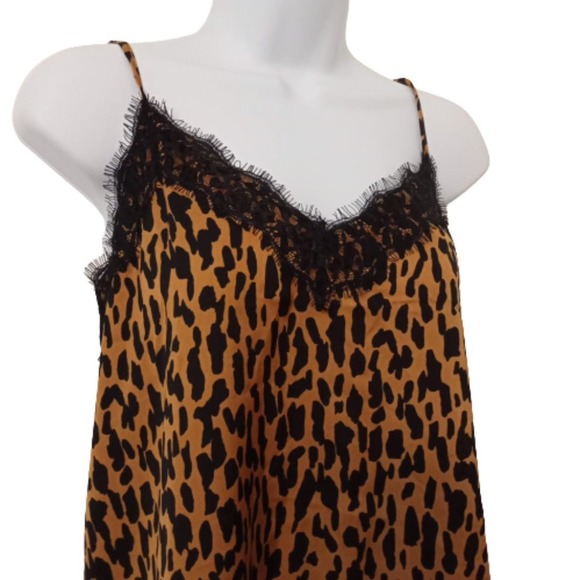 BP Leopard Print Camisole Lace Trim Small Tank‎ - Picture 3 of 6